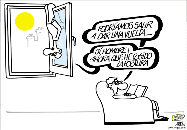 Lo normal no aburre, aburres tú